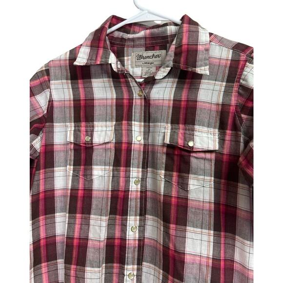 Wrancher by Wrangler Women's Pearl Snap Button Up Shirt Medium - Picture 3 of 9